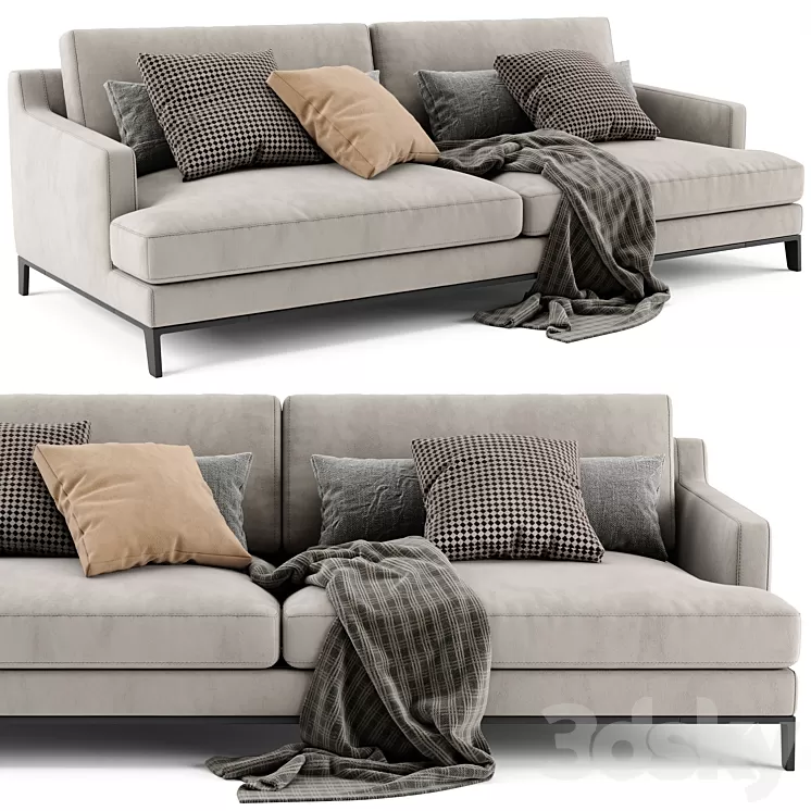 Poliform Bellport 2 Seats Sofa 3D Model