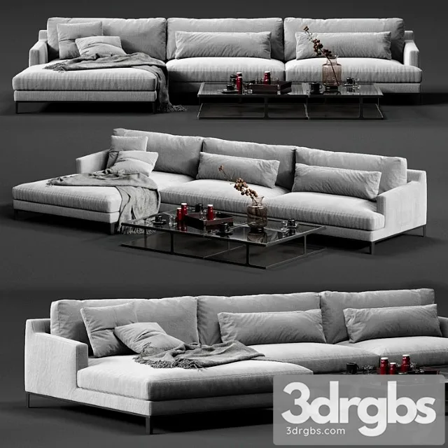 Poliform Bellport Corner Sofa 3D Model Free