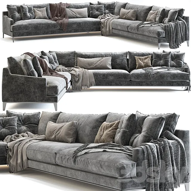 Poliform Bellport corner sofa 3D Model