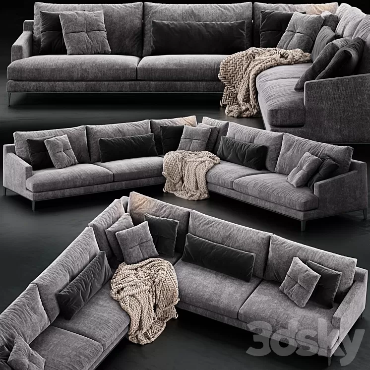 Poliform Bellport Sofa 3 3D Model