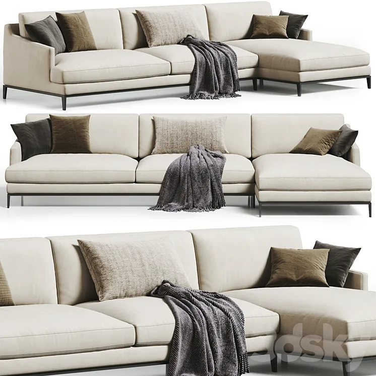 Poliform Bellport Sofa 3D Model Free Download