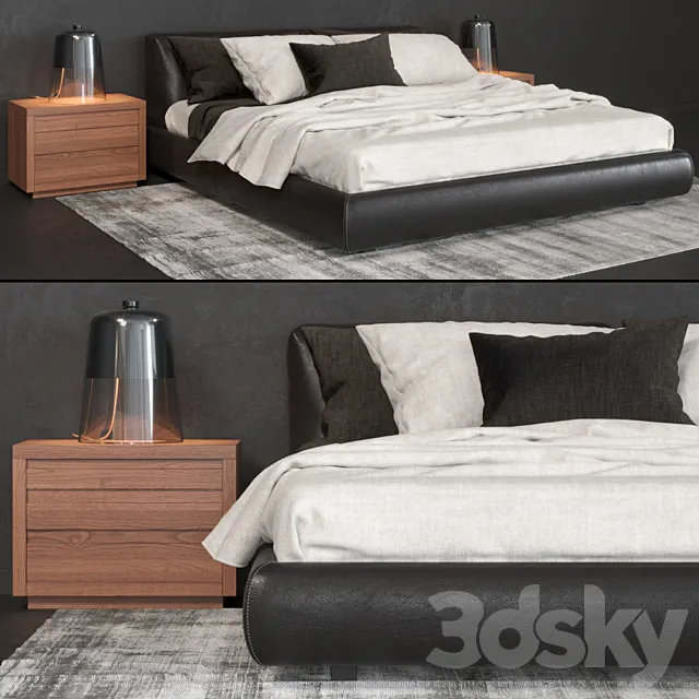 Poliform Bolton bed 3D Model