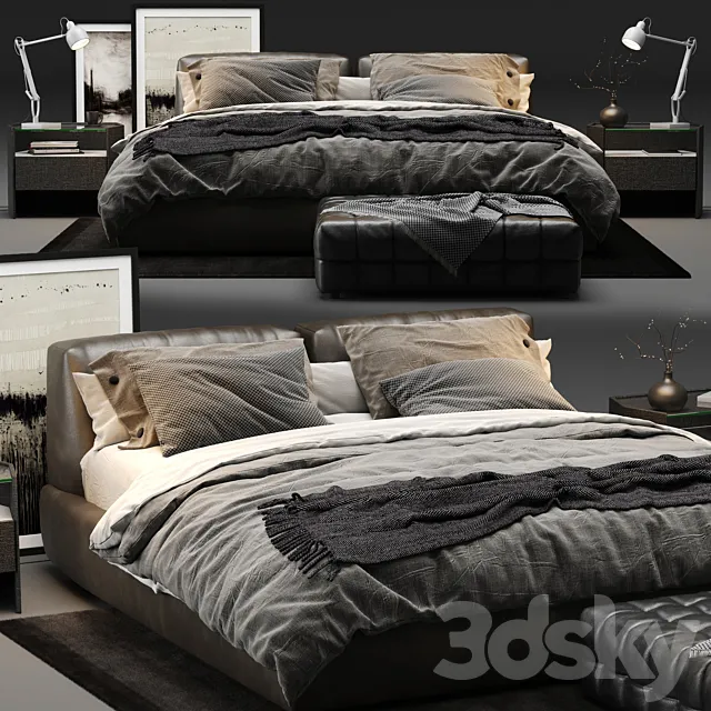Poliform - Bolton Bed 3DModel