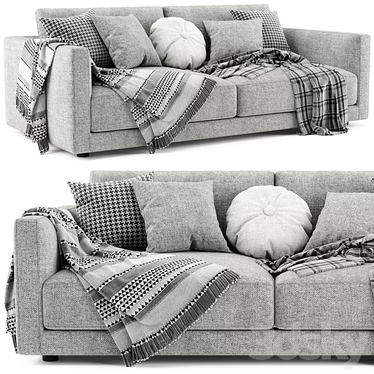 Poliform Bristol 2 Seats Sofa 3D Model