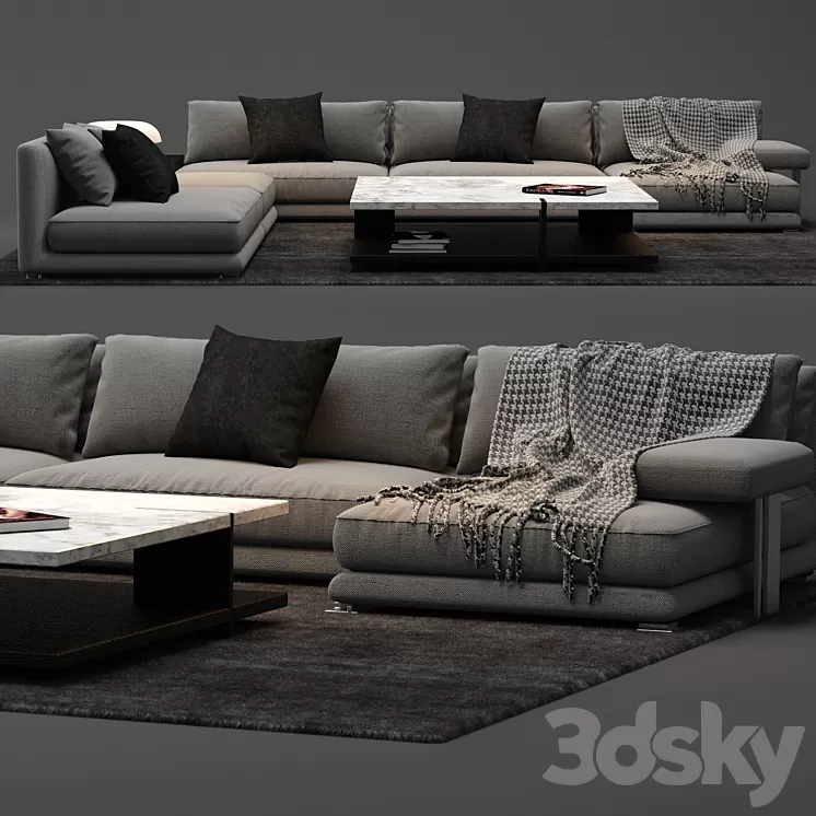 Poliform - Bristol Sofa 3D Model