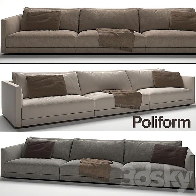Poliform Bristol Sofa 3D Model