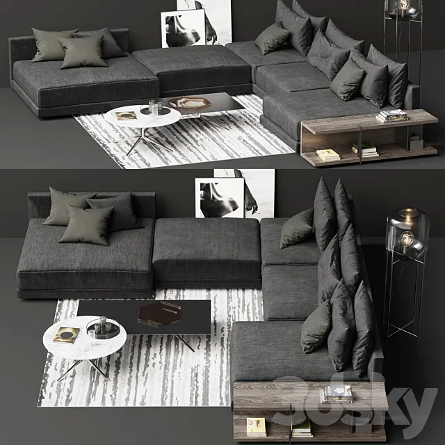 Poliform Bristol Sofa 3D Model