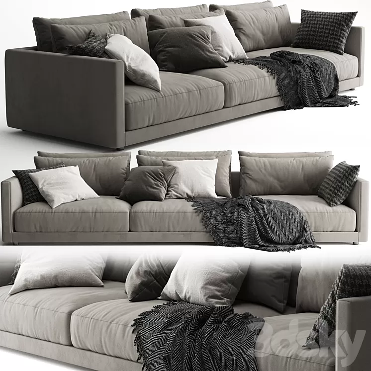 Poliform Bristol Sofa B 3D Model