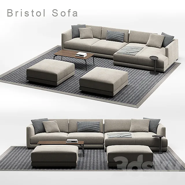 Poliform Bristol sofa composition Free Download