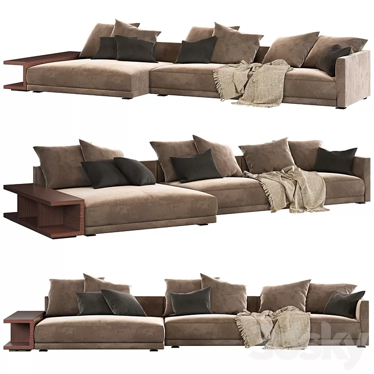 Poliform BRISTOL sofa03 3D Model Free