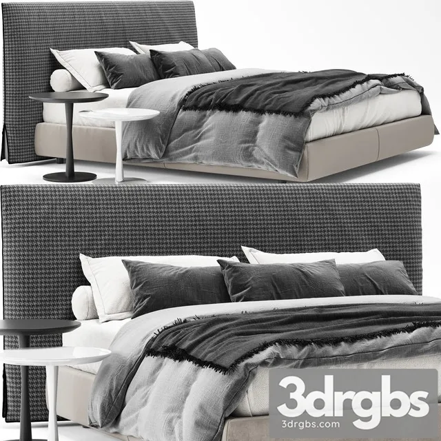 Poliform Bruce Bed 2 3D Model Free
