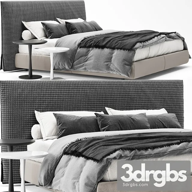 Poliform Bruce Bed 5 3D Model Free