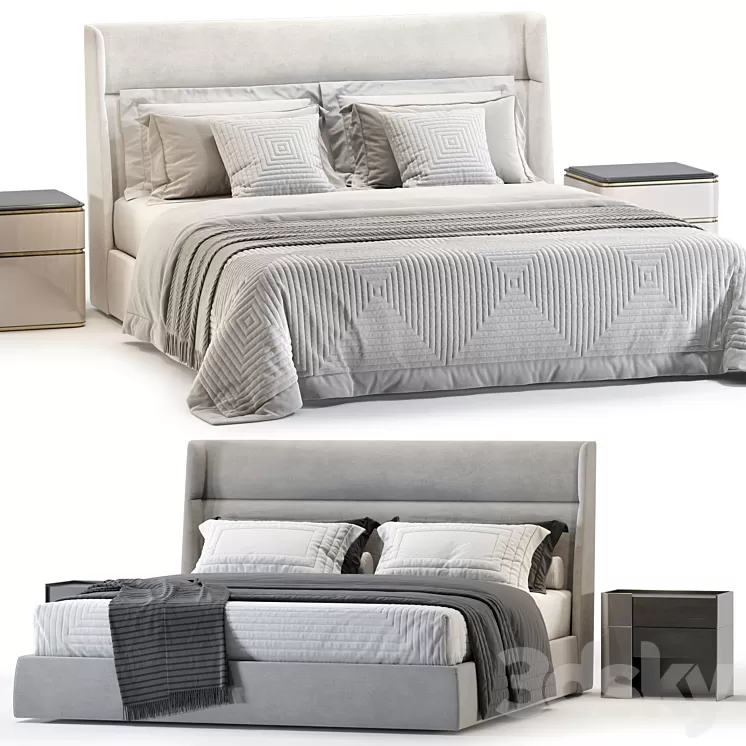 Poliform CHLOE Bed 3D Model