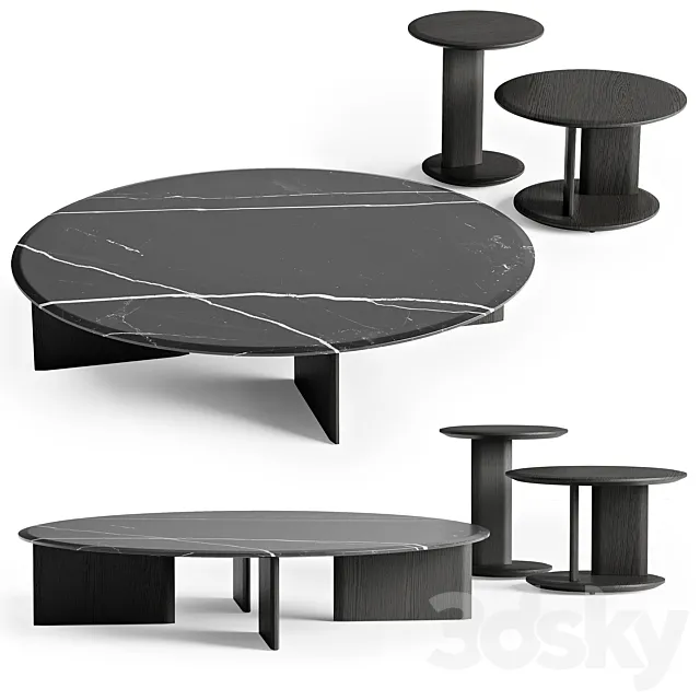 Poliform coffee tables MUSH 3D Model