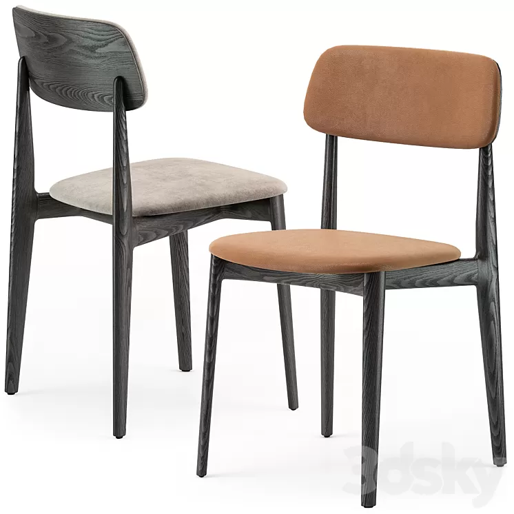 Poliform Curve dining chair 3D Model Free
