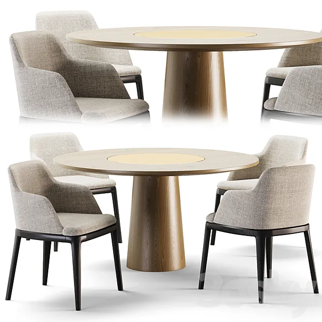 Poliform Dining set 3D Model