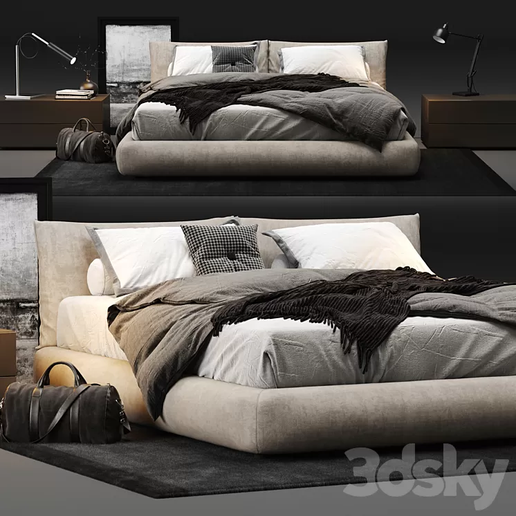 Poliform Dream Bed 3D Model
