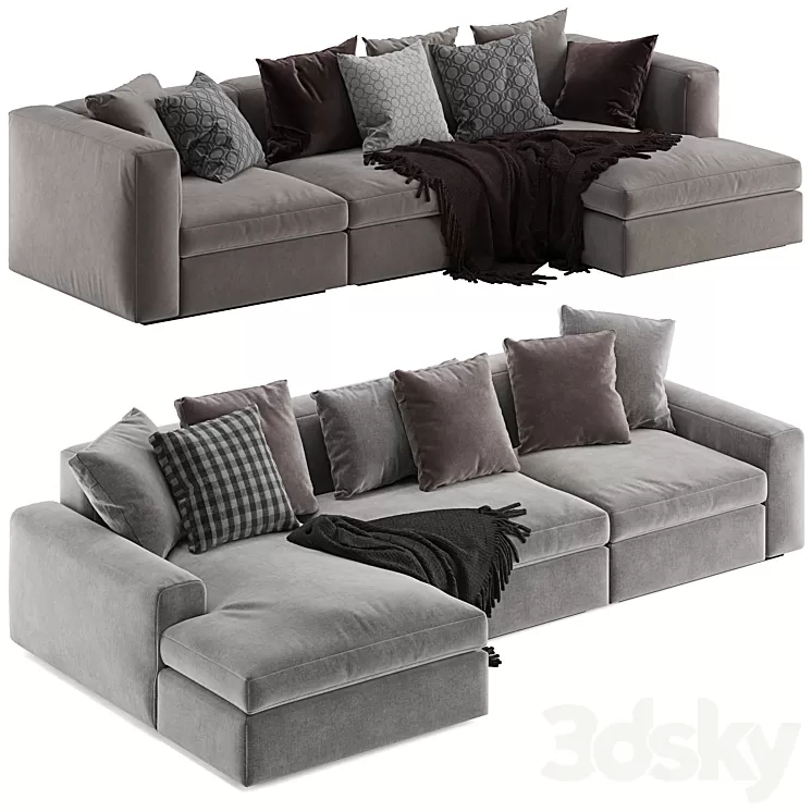 Poliform Dune corner sofa 3D Model