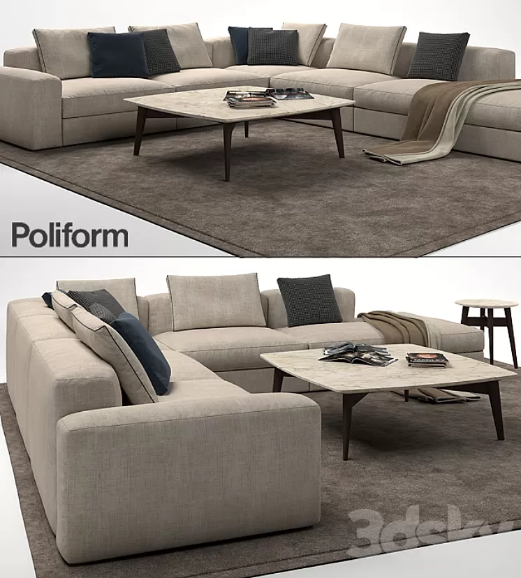 Poliform Dune Sofa 3D Model