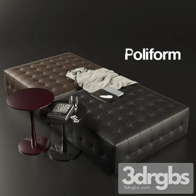 Poliform Gant Flute 01 3D Model Download