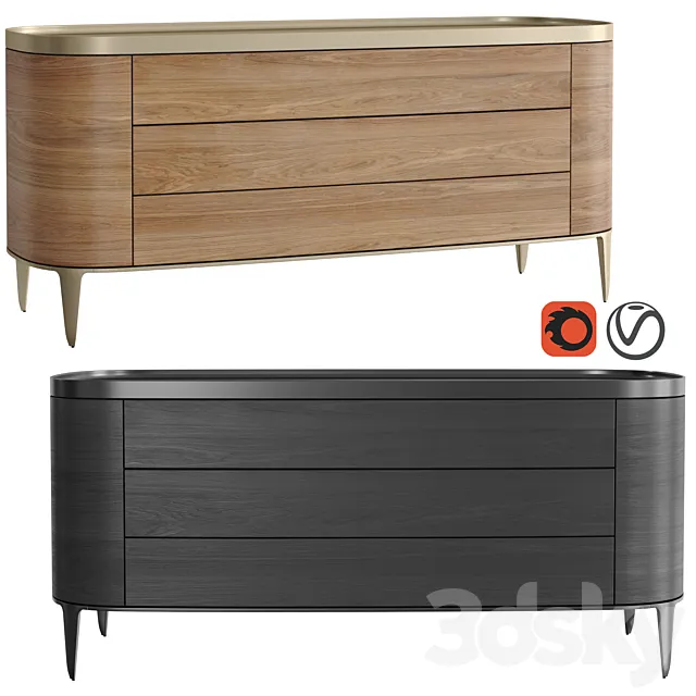 Poliform Gentleman Chest of Drawers 3DModel