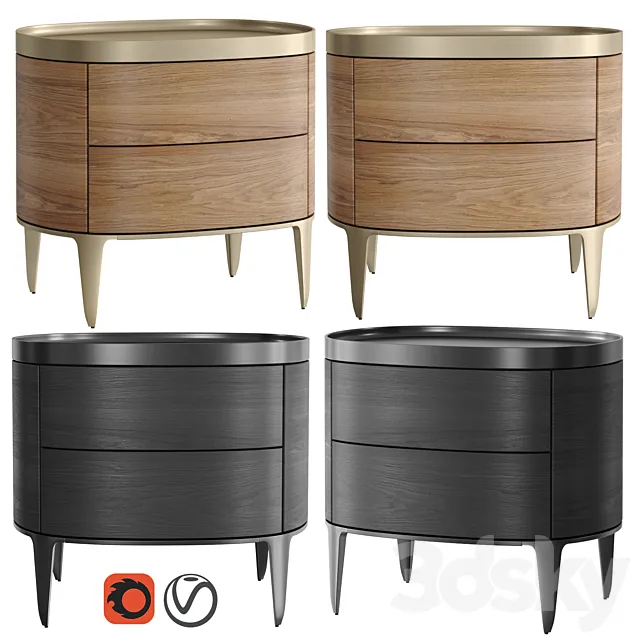 Poliform Gentleman Night Table 3DModel