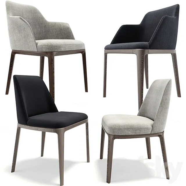 Poliform Grace And Sophie Chair Sets 3D Model