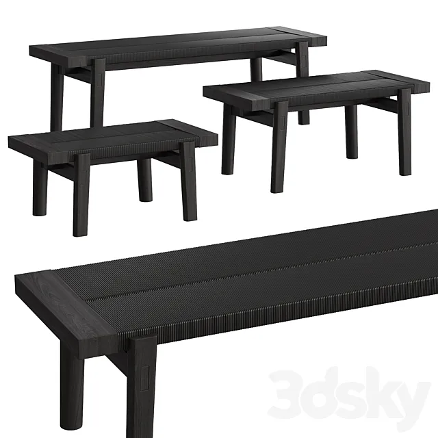 Poliform Home Hotel Bench 3D Model