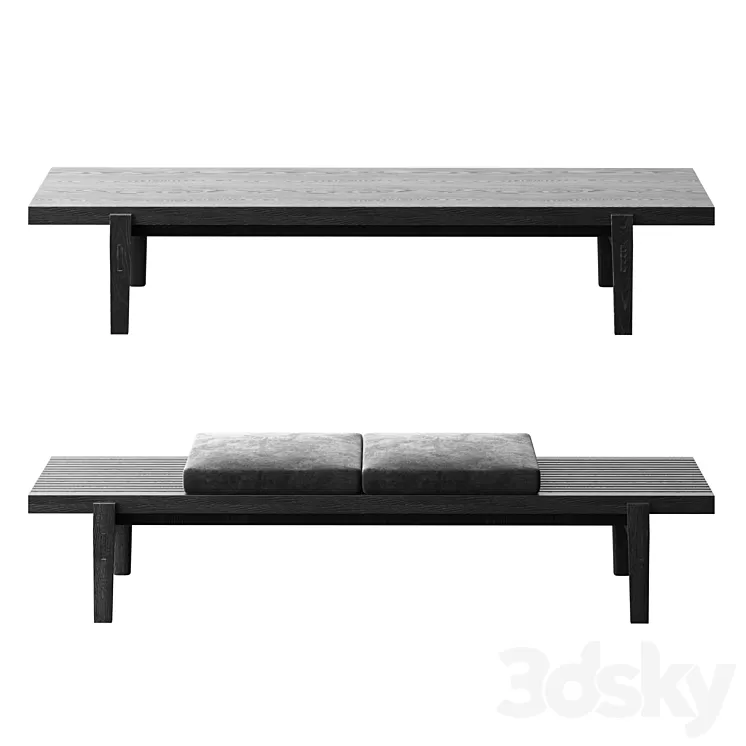 Poliform Home Hotel Bench 3D Model Free