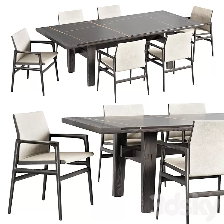 Poliform HOME HOTEL rectangular tables 3D Model Free