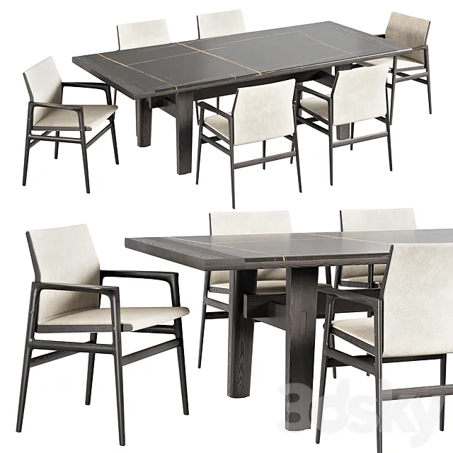 Poliform HOME HOTEL rectangular tables 3DModel