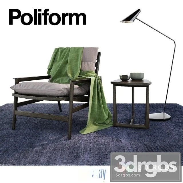 Poliform Ioanema Armchair 3D Model Free
