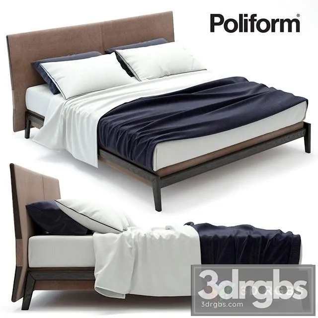 Poliform Ipanema Bed 3D Model Free