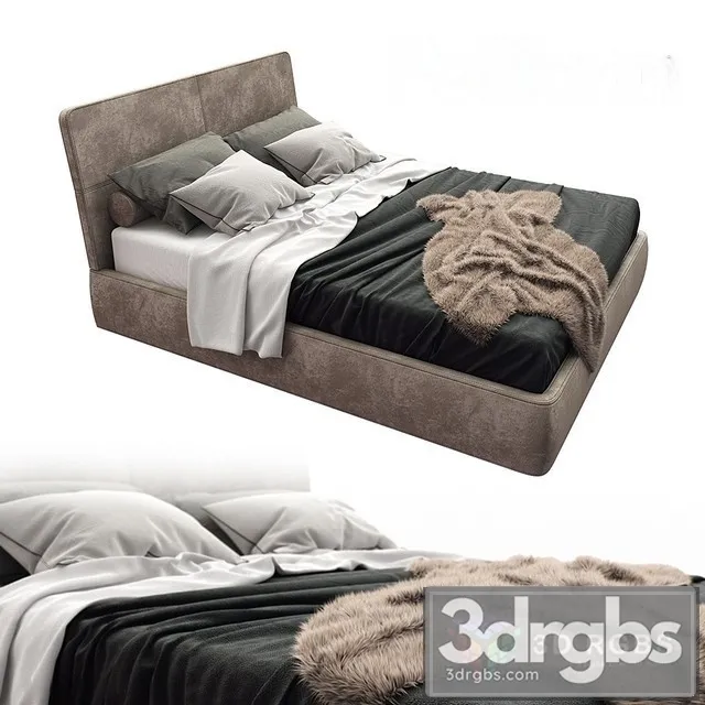 Poliform Laze Bed 02 3D Model Free