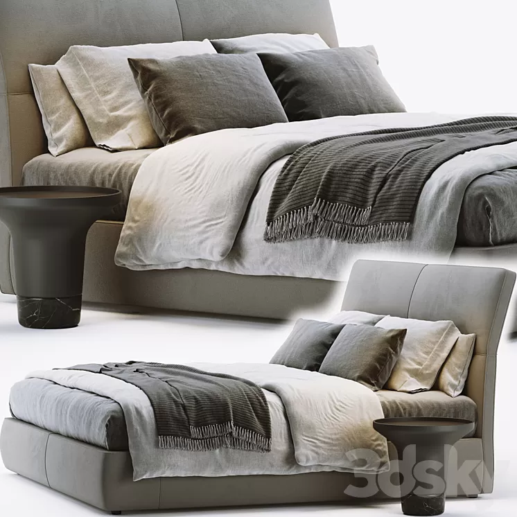 Poliform laze bed 3D Model