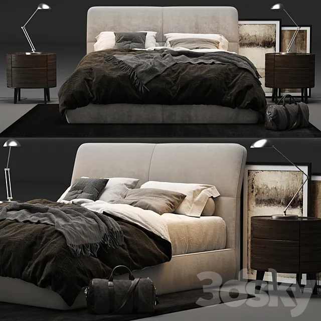 Poliform - Laze Bed 3D Model