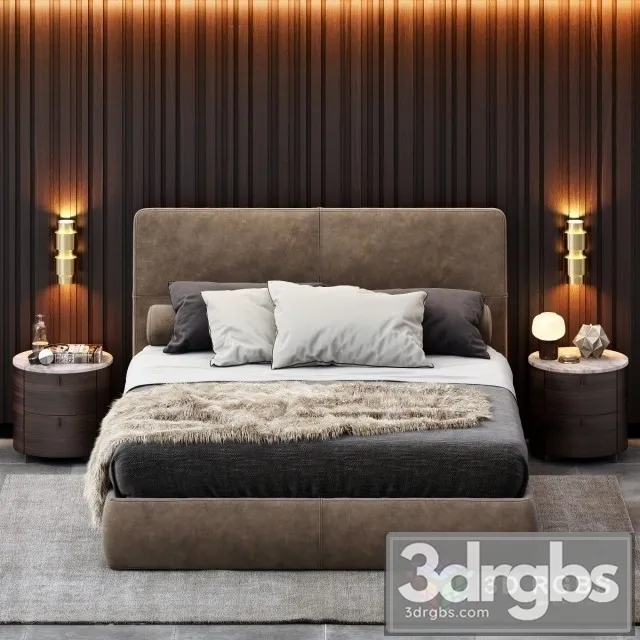 Poliform Laze Bed 3D Model Free