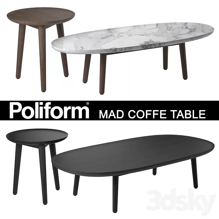 Poliform mad coffe table 3D Model