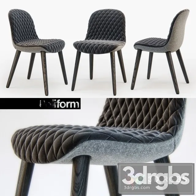 Poliform MAD Dining Chair 3D Model Free
