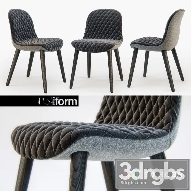 Poliform MAD Dining Chair 3D Model Free