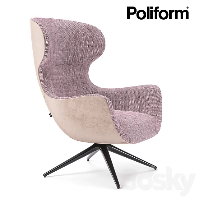 Poliform Mad Joker armchair 3D Model