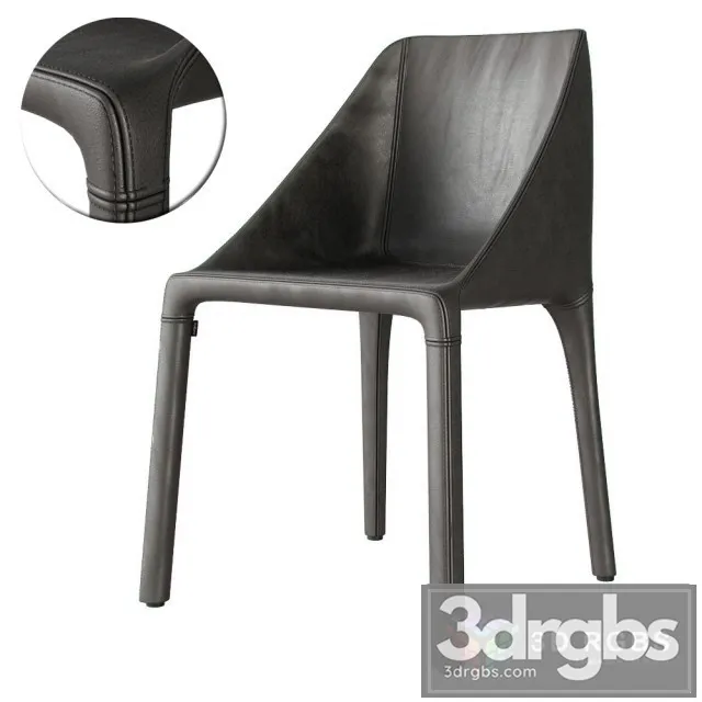 Poliform Manta Armrest Chair 3D Model Free