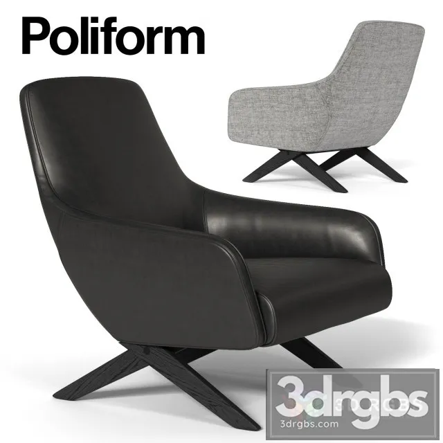 Poliform Marlon Armchair 3D Model Free