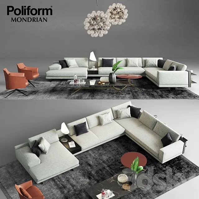 Poliform Mondrian Sofa 1 3DModel