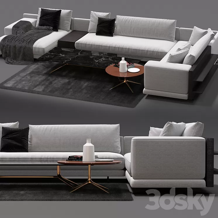Poliform Mondrian Sofa 3D Model