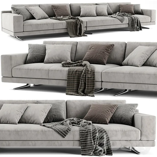 Poliform Mondrian Sofa Composition 01 3D Model