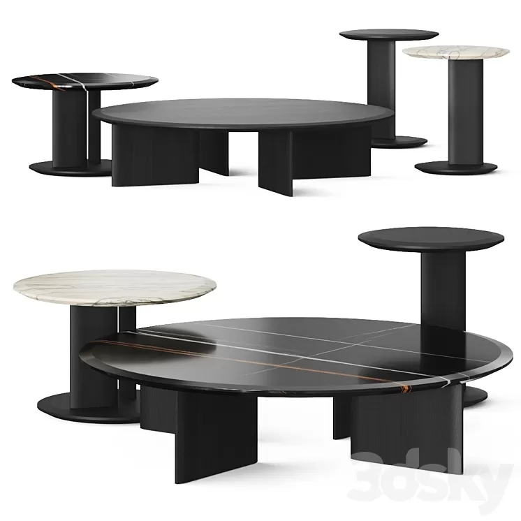 Poliform Mush Coffee Tables 3D Model