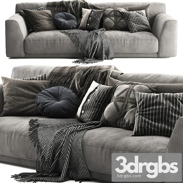 Poliform Paris Seoul Scandinavian Set 3D Model Free