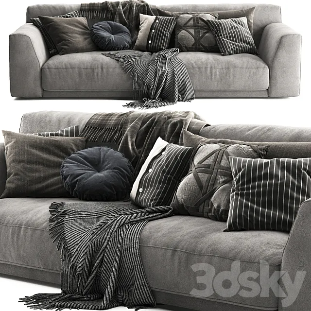 Poliform Paris Seoul Scandinavian Set 3D Model