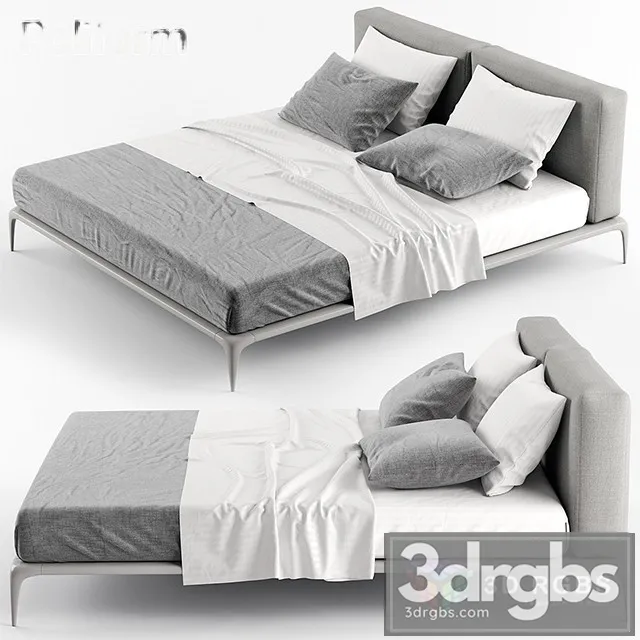 Poliform Park Bed 02 3D Model Free